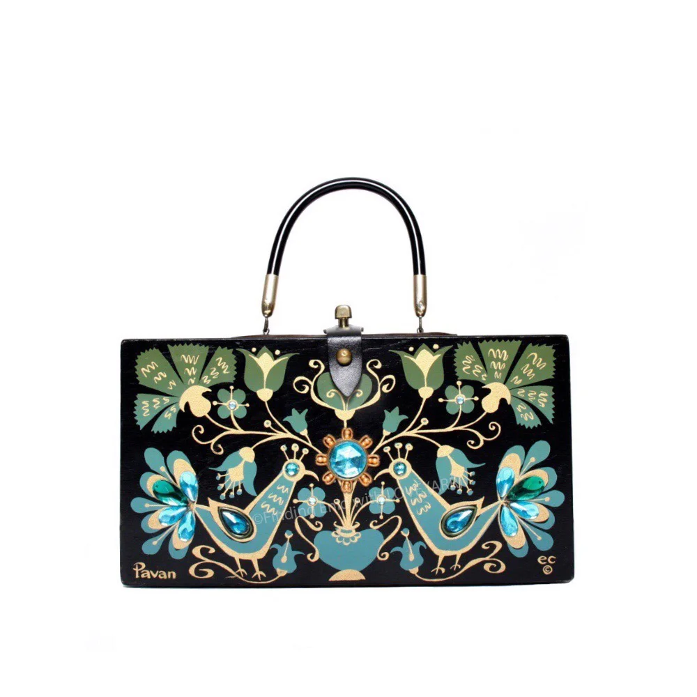 Finding Enid with LOVE - Pavan II (aqua, dark) Box Bag by Finding Enid with LOVE - Pavan II (aqua, dark) Box Bag by